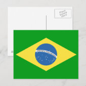 Braziliaans vlaggenontwerp briefkaart (Voorkant / Achterkant)