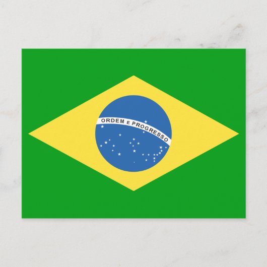 Braziliaans vlaggenontwerp briefkaart (Voorkant)