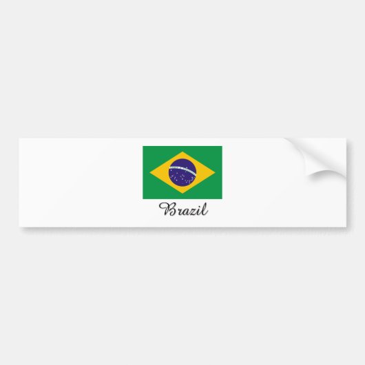 Braziliaans vlaggenontwerp bumpersticker (Voorkant)