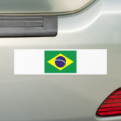 Braziliaans vlaggenontwerp bumpersticker (Op auto)