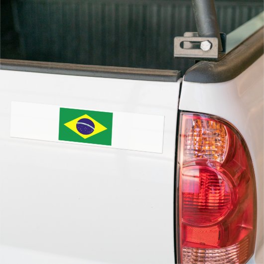 Braziliaans vlaggenontwerp bumpersticker (Op Truck)