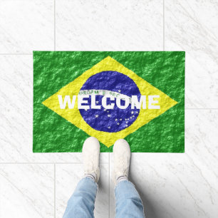 Braziliaans vlaggenontwerp deurmat