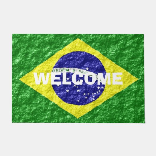 Braziliaans vlaggenontwerp deurmat (Voorkant)