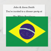 Braziliaans vlaggenontwerp kaart (Voorkant / Achterkant)