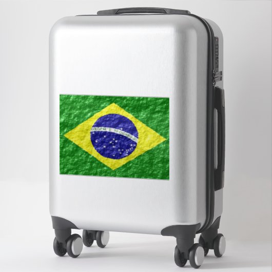 Braziliaans vlaggenontwerp sticker (Koffer)
