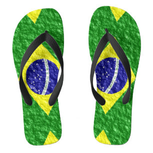 Braziliaans vlaggenontwerp teenslippers