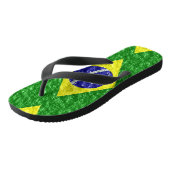 Braziliaans vlaggenontwerp teenslippers (Schuin)