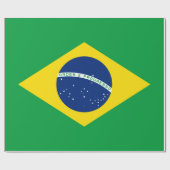 Braziliaans vlaggenwerkpapier cadeaupapier (Vlak)