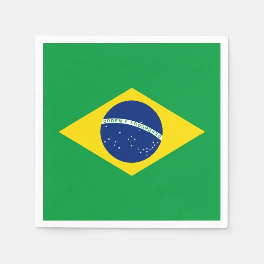 Braziliaans vlagpapier Napkin Servet (Voorkant)