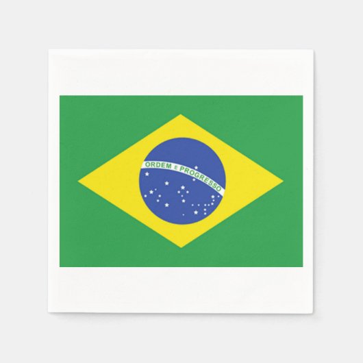 Braziliaans vlagpapier Napkins Servetten (Voorkant)