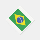 Braziliaans vlagpapier Napkins Servetten (Hoek)