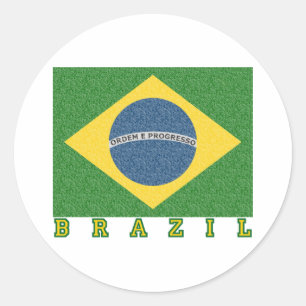 Braziliaans voetbal 2010 ronde sticker