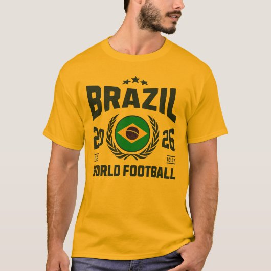 Braziliaans Voetbal 2026 T-shirt (Voorkant)