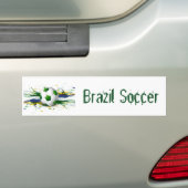 Braziliaans Voetbal Bumpersticker (Op auto)