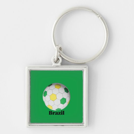 Braziliaans Voetbal Sleutelhanger (Voorkant)