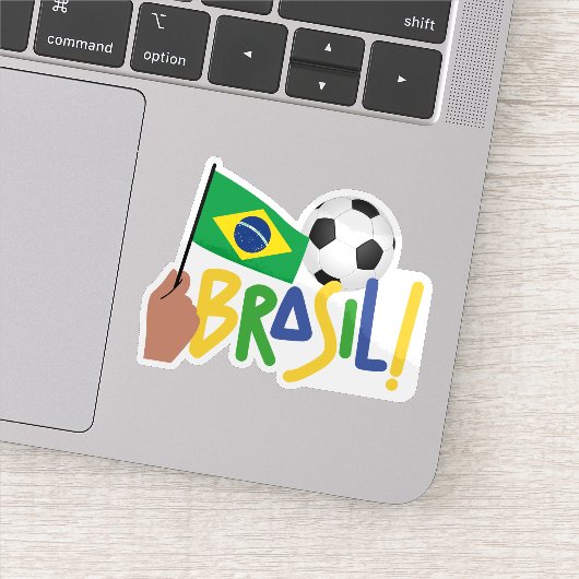 Braziliaans Voetbal Sticker (Detail)