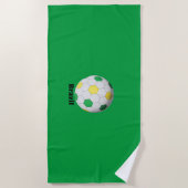 Braziliaans Voetbal Strandlaken (Voorkant)