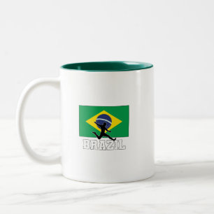 Braziliaans Voetbalelftal Tweekleurige Koffiemok