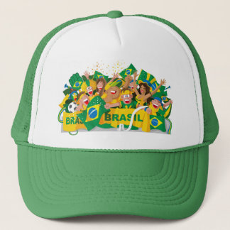 Braziliaans voetbalpet trucker pet