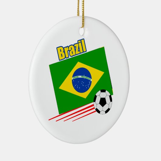Braziliaans voetbalteam keramisch ornament (Rechts)