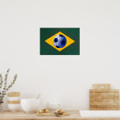 Braziliaans voetbalteam poster (Keuken)