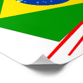Braziliaans voetbalteam poster (Hoek)