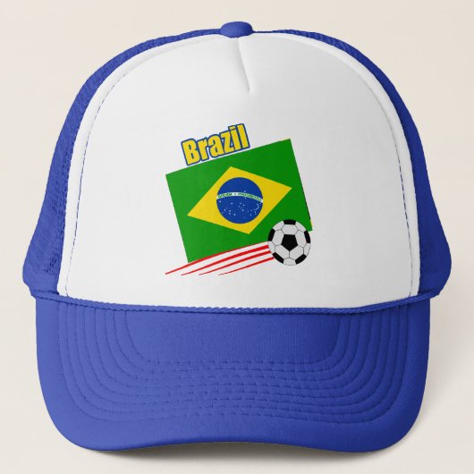 Braziliaans voetbalteam trucker pet (Voorkant)