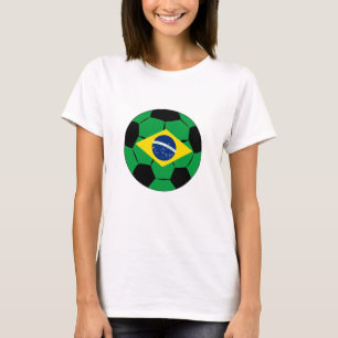 Braziliaans voetbalveld Jersey Football Braziliaan T-shirt