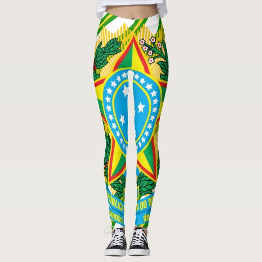 Braziliaans wapenschild leggings (Voorkant)
