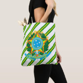 Braziliaans wapenschild tote bag (Dichtbij)