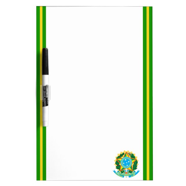 Braziliaans wapenschild whiteboard (Voorkant)