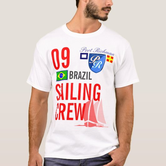 Braziliaans zeemeerpersoneel t-shirt (Voorkant)