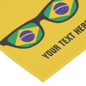 Braziliaanse aangepaste tabelrunners met schaduwen korte tafelloper (Hoek)