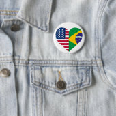 Braziliaanse Amerikaanse liefde Button (In situ)