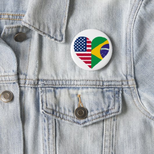 Braziliaanse Amerikaanse liefde Button (In situ)