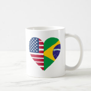 Braziliaanse Amerikaanse liefde Koffiemok