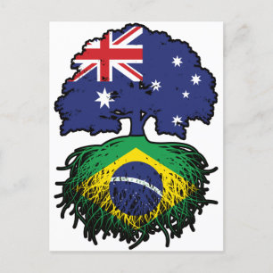 Braziliaanse Australische Australië - boomstammen Briefkaart