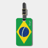 Braziliaanse Bagagelabels, patriottische Braziliaa Bagagelabel (Voorkant verticaal)