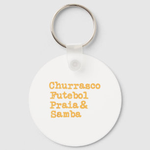 Braziliaanse BBQ Barbecue Brazilië Brasil Churrasc Sleutelhanger