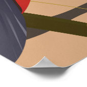 Braziliaanse Beach Post Card-reisafdruk Poster (Hoek)