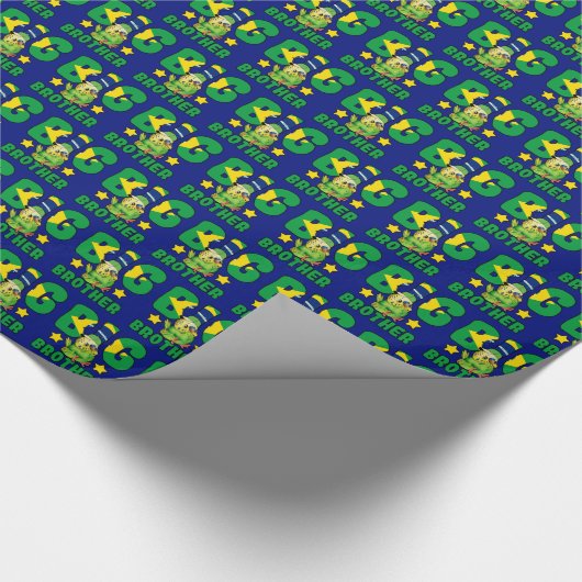 Braziliaanse Big Brother - Vogel met Brazilië Vlag Cadeaupapier (Hoek)