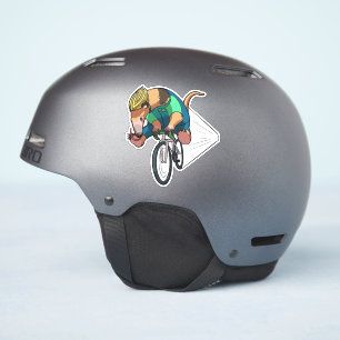Braziliaanse boomanteater die een fietsenCartoon b Sticker