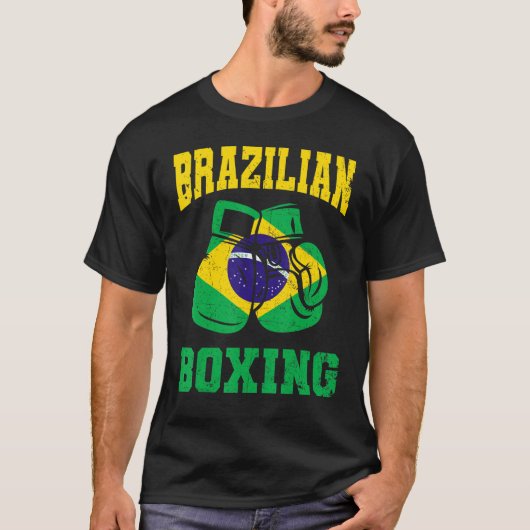 Braziliaanse boxinghandschoenen Braziliaanse Manne T-shirt (Voorkant)