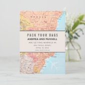 Braziliaanse bruiloft pak je tassen save the date (Staand voorkant)