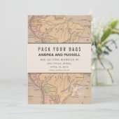 Braziliaanse bruiloft pak je tassen save the date (Staand voorkant)