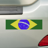 Braziliaanse Bumpersticker met vlag (Op auto)