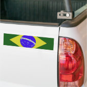 Braziliaanse Bumpersticker met vlag (Op Truck)