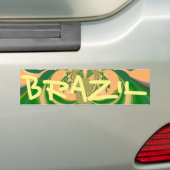 Braziliaanse Bumpersticker Sjabloon Auto Bumpersti (Op auto)