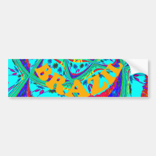 Braziliaanse Bumpersticker Sjabloon Auto Bumpersti