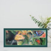 Braziliaanse Butterfly-uitnodigingen Kaart (Staand voorkant)